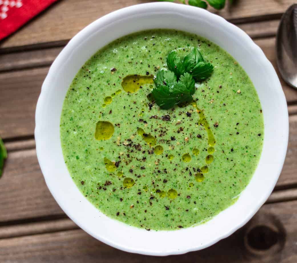 Easy Broccoli Soup With Coconut Milk · eat well abi