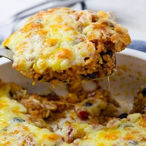 chicken enchilada rice casserole