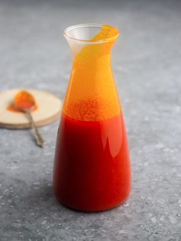 Red Palm Oil in a bottle