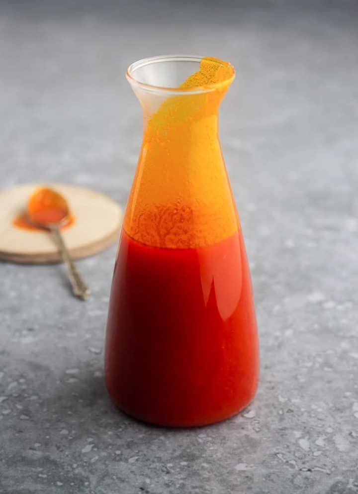 Red Palm Oil in a bottle
