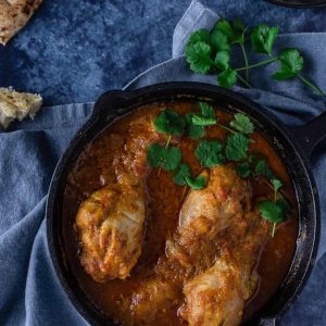 Kuku Paka - East African Chicken Curry in a cooking pan