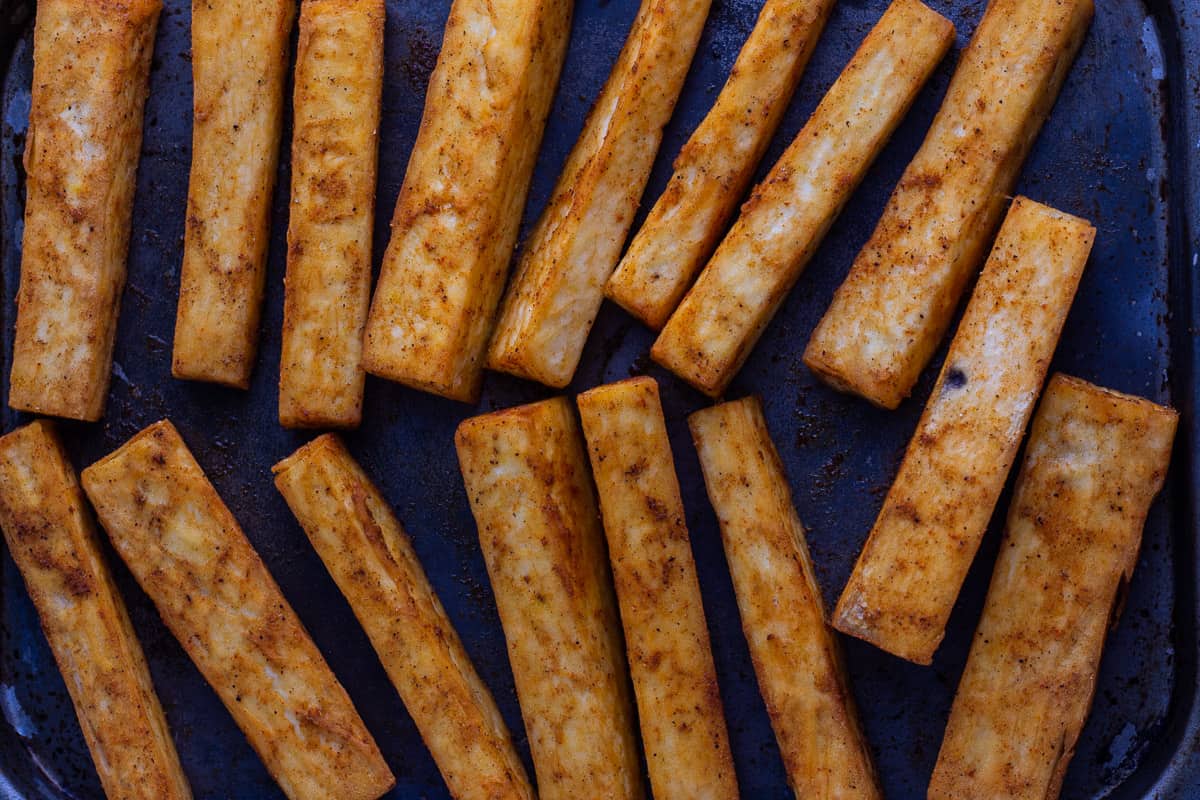 Oven Baked Crispy African Yam · eat well abi