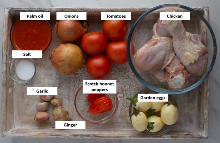Ghana Chicken Light Soup Ingredients
