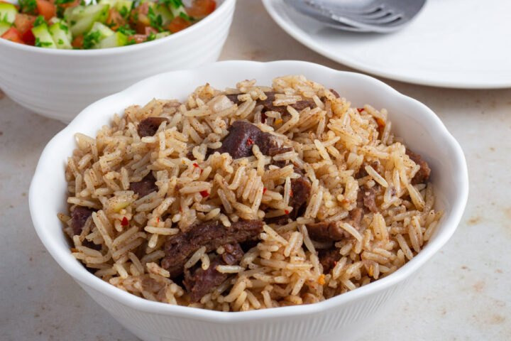 Kenyan beef pilau rice