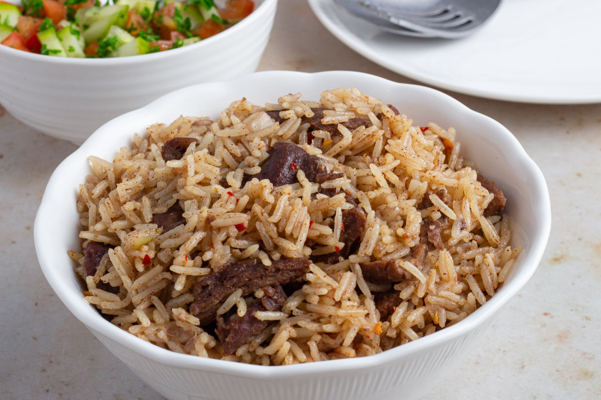 Easy Kenyan Beef Pilau Rice Recipe · eat well abi