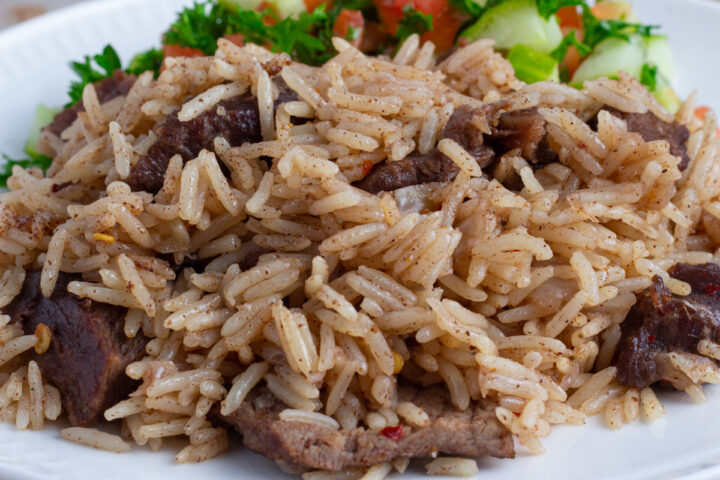 Kenyan beef pilau rice