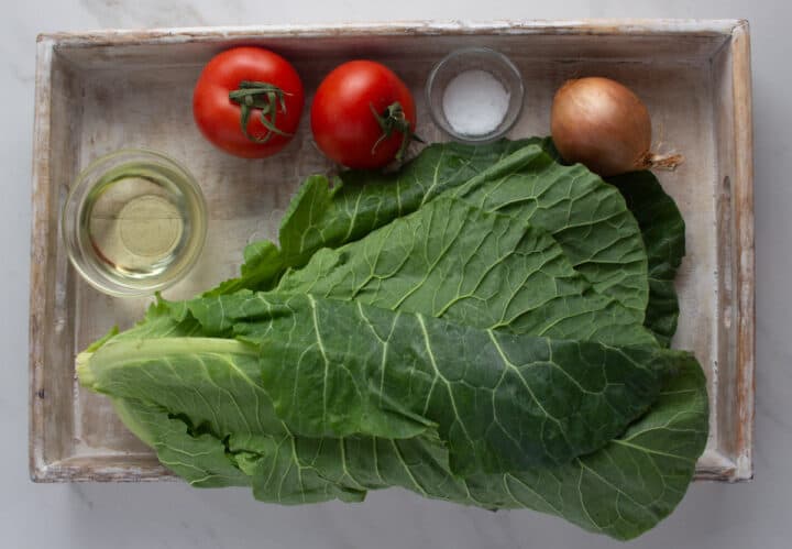 Ingredients needed to make sukuma wiki