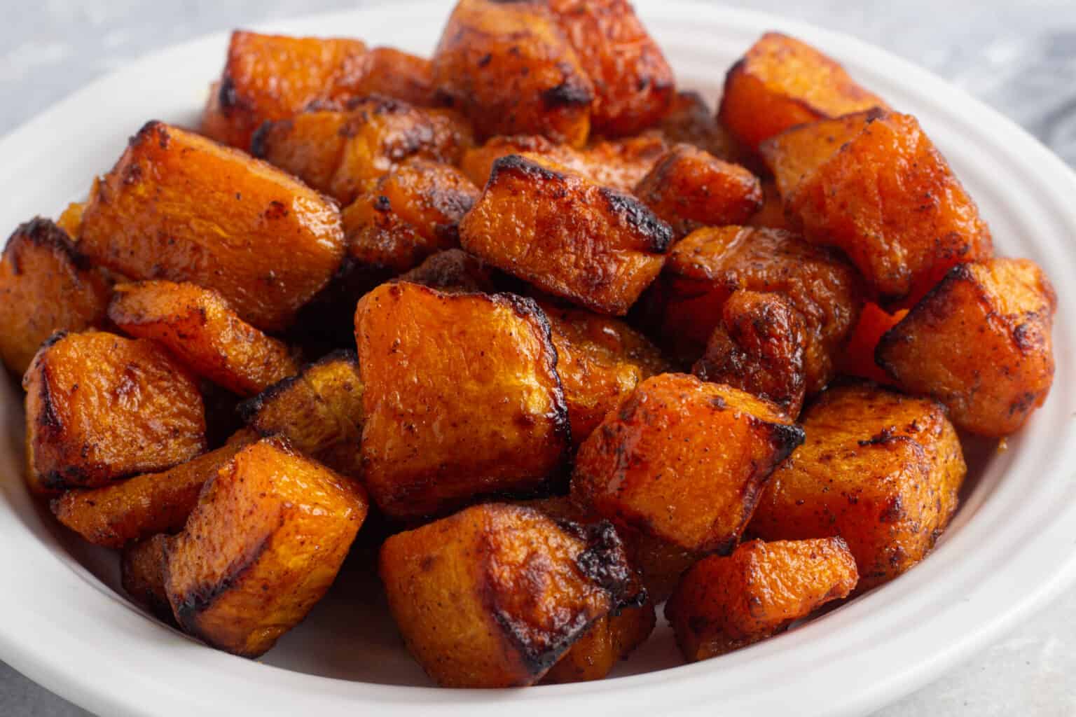 Spiced Air Fryer Butternut Squash · eat well abi