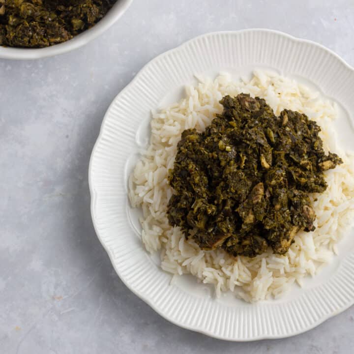Congolese Cassava Leaf Soup Pondu · eat well abi